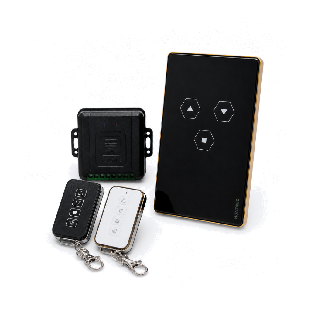 Công Tắc Cửa Cuốn Thông Minh Hunonic Door Mặt Kính Cảm Ứng